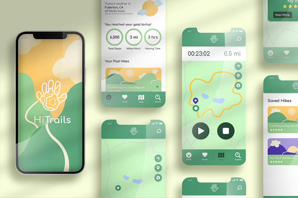 Hi Trails App Design examples